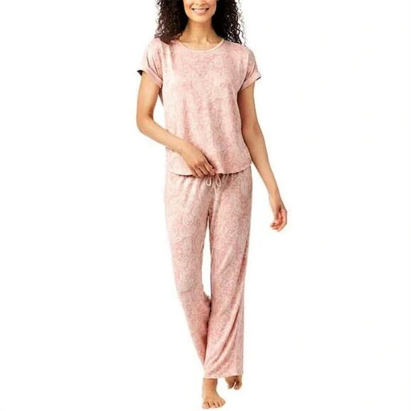 New! Lucky Brand PLUS 4-Piece Super Soft Floral Print Lounge Pajama Set - Picture 4 of 12